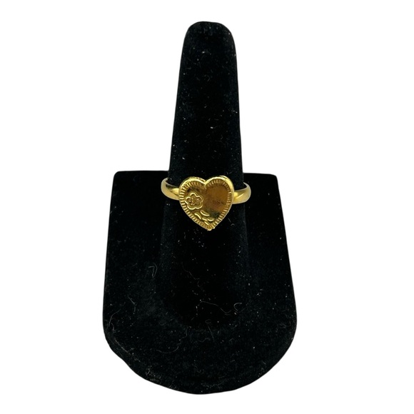 Other - Kids Gold Tone Heart Ring Adjustable Tested Magnetic